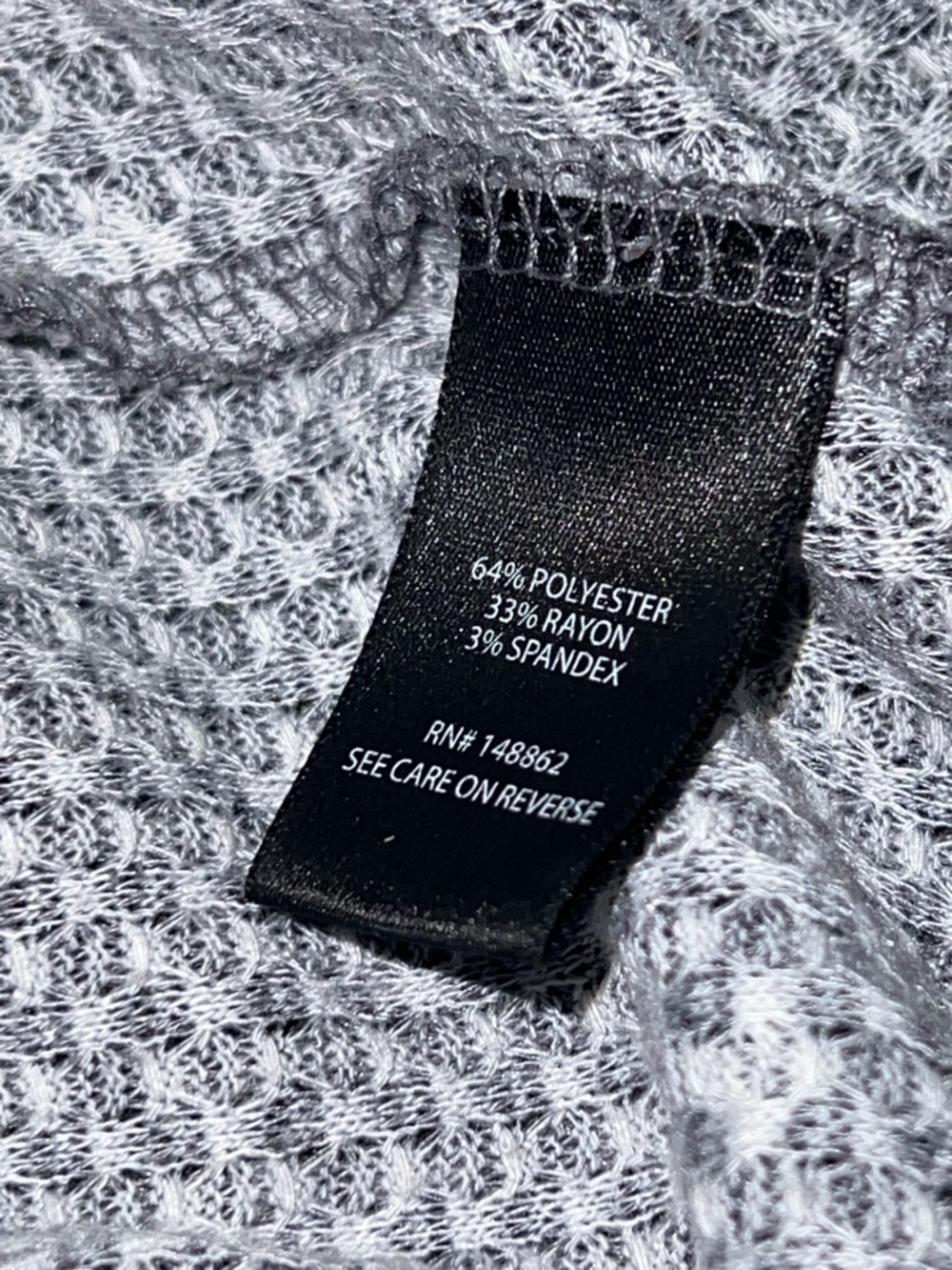 Torrid Gray and White Henley Long Sleeve Top - Picture 8 of 8